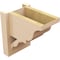 Ekena Millwork 8-in W x 12-in D x 12-in H Funston Trad Rough Cedar Woodgrain TimberThane Outlooker, Primed Tan OUTUR080X12X12FST04RCPR - alternate 3